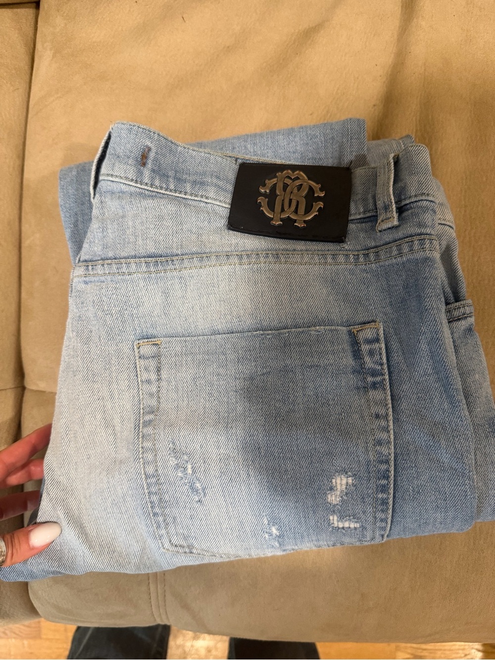 Roberto Cavalli Light Blue Straight Men's Jeans
